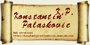 Konstantin Palasković vizit kartica
